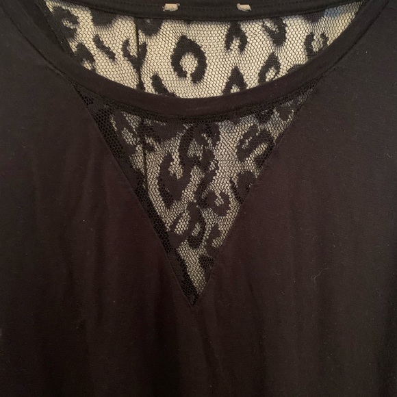 Black camisole leopard lace - Picture 2 of 3